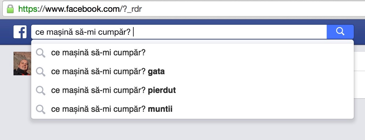 Facebook search
