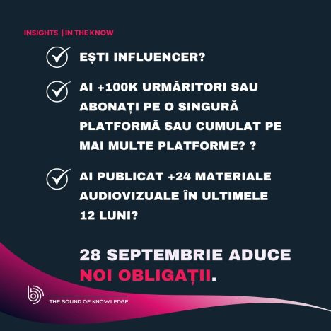 Din 28 septembrie CNA o să ofere gratuit dar obligatoriu patalama că ești influencer!