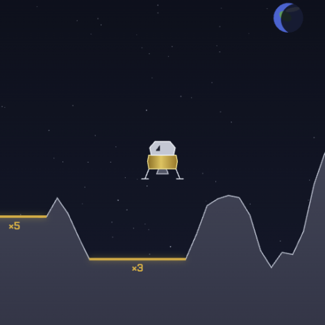 Un joc Moon Lander pentru zilele noastre